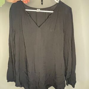 Old Navy Black Business Casual‎ Blouse Women Size Medium